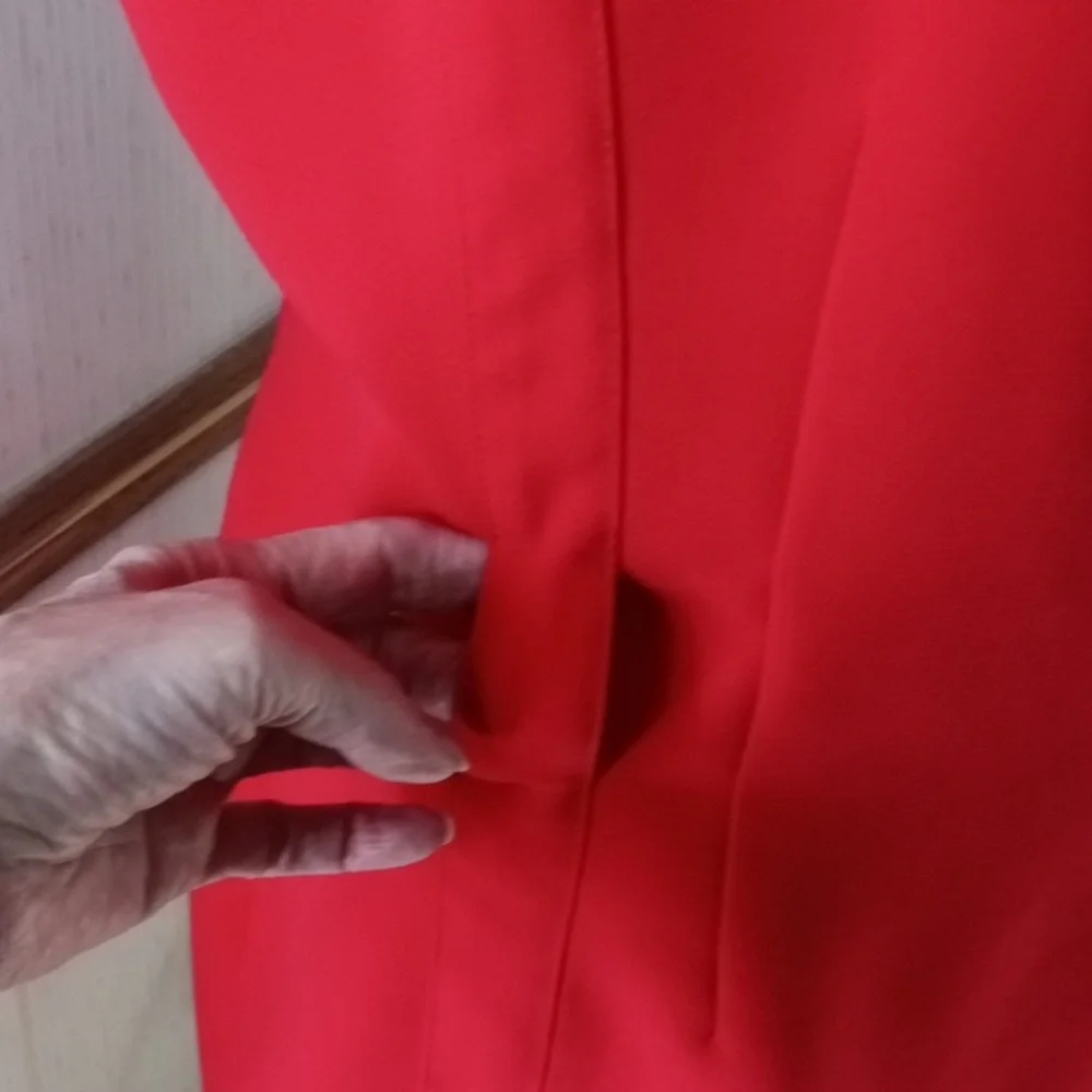 Calvin Klein Red Midi Dress, Professional, Office, Party, Special Occasions, Hol - Picture 7 of 9